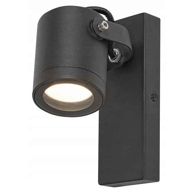 Zahradní nástěnné svítidlo industriální antracit, nastavitelný reflektor Rabalux
