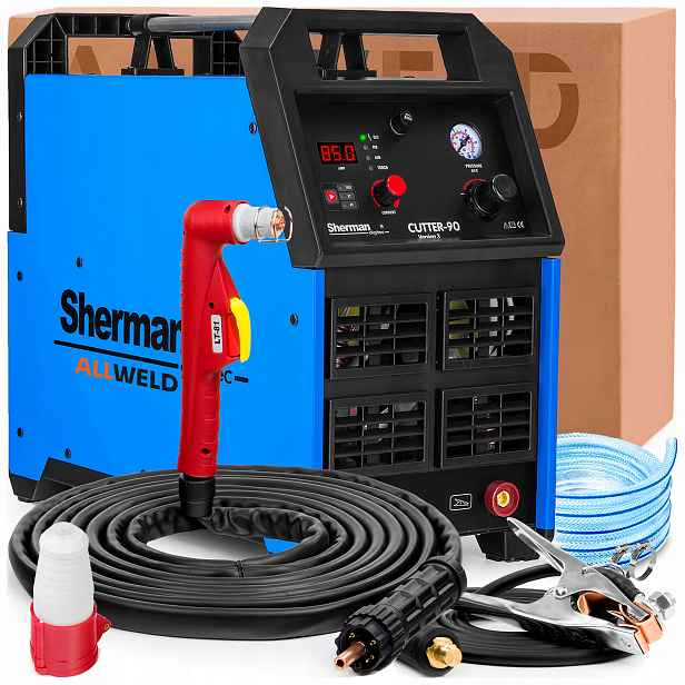 Plazmová Řezačka Sherman Cutter 90 400V 30 MM Pro Hliníkovou Ocel, Měď
