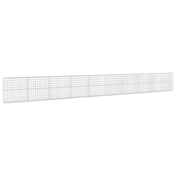 vidaXL Gabion s drátem 5 mm a síťkou 10x10 cm 950x30x100 cm