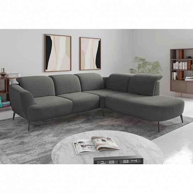 Sit & More ROHOVÁ SEDAČKA, textil, jílová barva