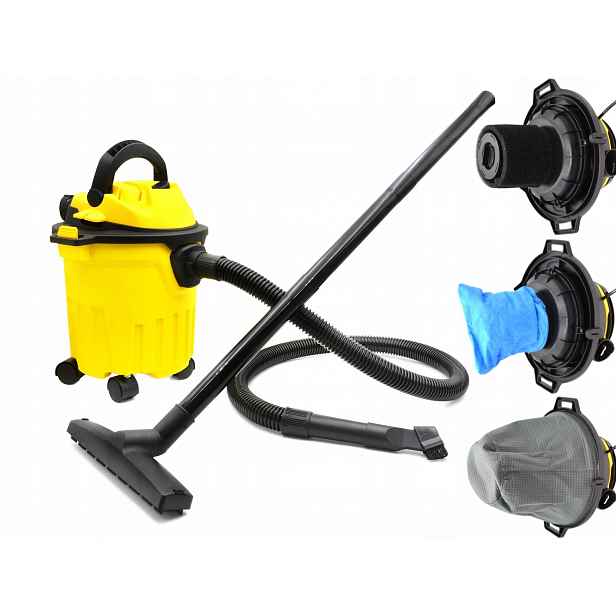 Průmyslový Vysavač Geko Profi 1250W 15L pro mokré a suché vysávání