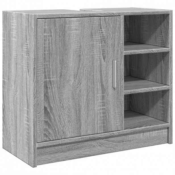 vidaXL Skříňka pod umyvadlo šedá sonoma 63x29x55 cm kompozitní dřevo