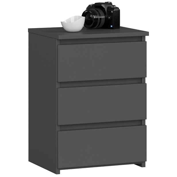 Ak furniture Komoda CL3 40 cm grafitově šedá