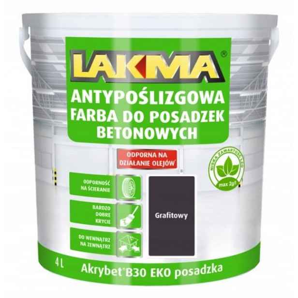 Barva Akrybet B30 Eko Podlaha Grafitová Lakma 4 L