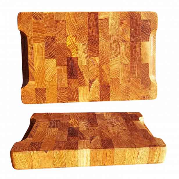 Dřevěná dubová deska na krájení sýrových předkrmů 30x20x4