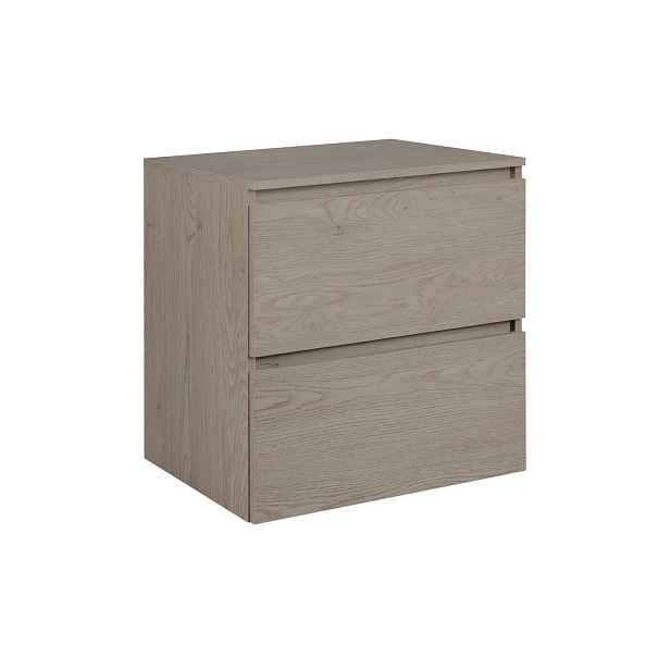 Elvisia Skříňka pod umyvadlo s deskou SIMPLE Dark oak D60/1 | 60 cm