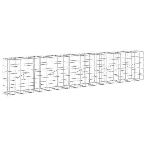 vidaXL Gabion s drátem 5 mm a síťkou 10x10 cm 250x20x50 cm
