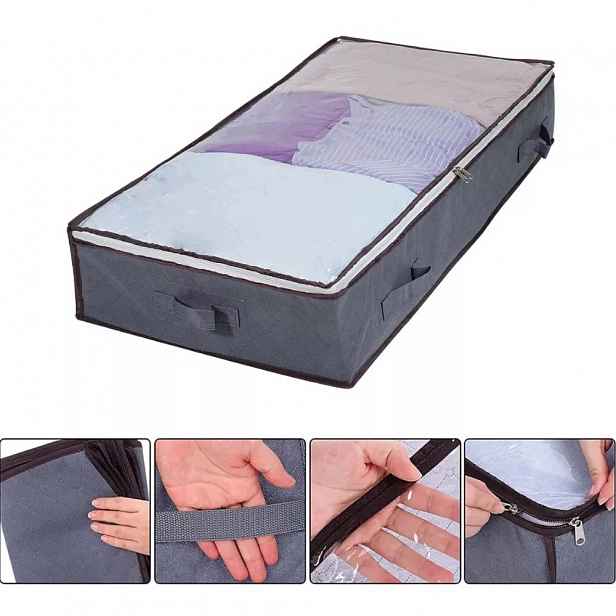 4 X Taška Pod Postel Pro Uložení Oblečení, Boxy, Organizér, Kontejnery, 90 L