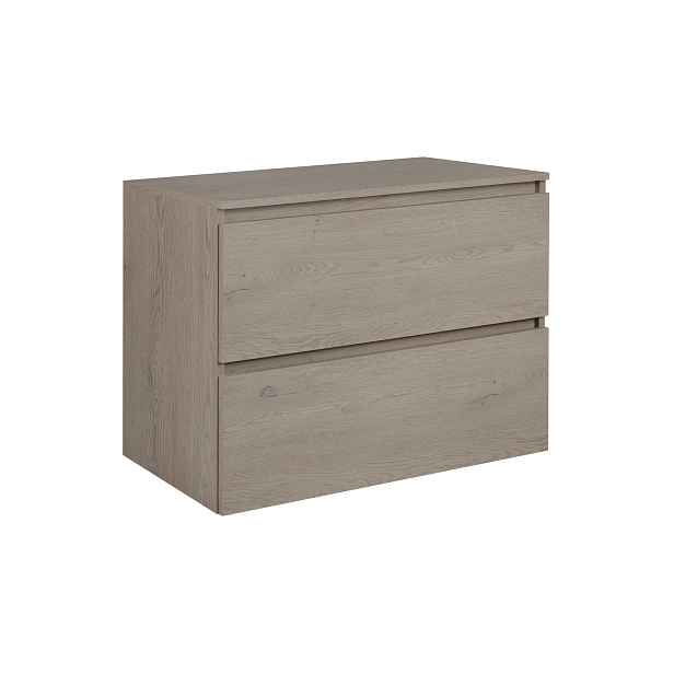 Elvisia Skříňka pod umyvadlo s deskou SIMPLE Dark oak D80/1 | 80 cm