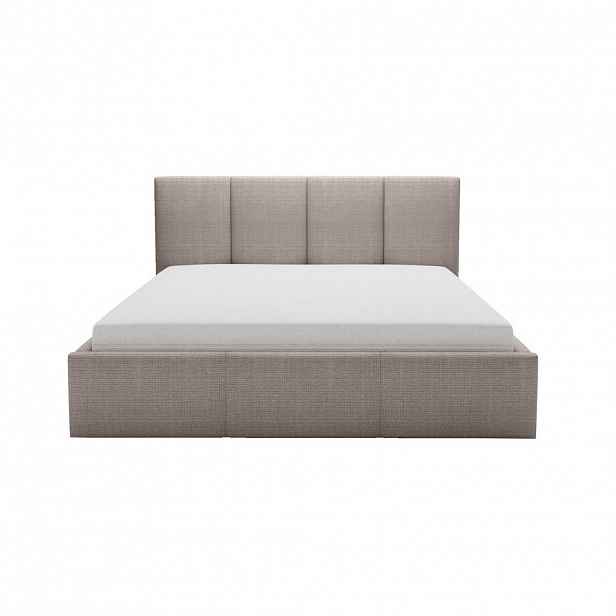 Fedve POLSTROVACÍ POSTEL Celano Slim 140x200 cm, Taupe