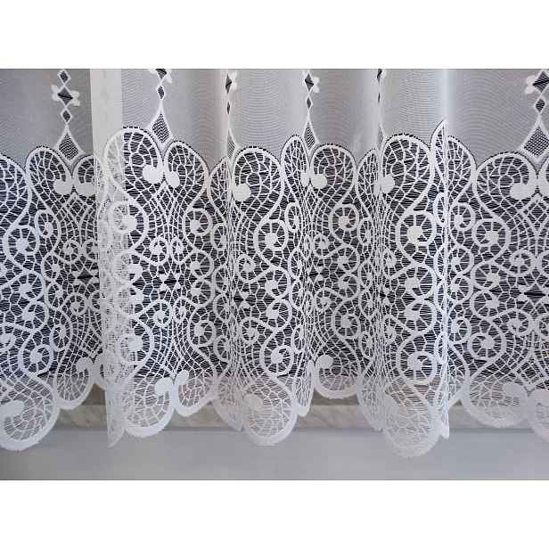 Mg Záclona žakár 306584 Bílá 350x250 cm hotová obšitá M