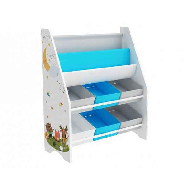 Organizér / regál na hračky, vícebarevná / vzor, DARLING TYP 1