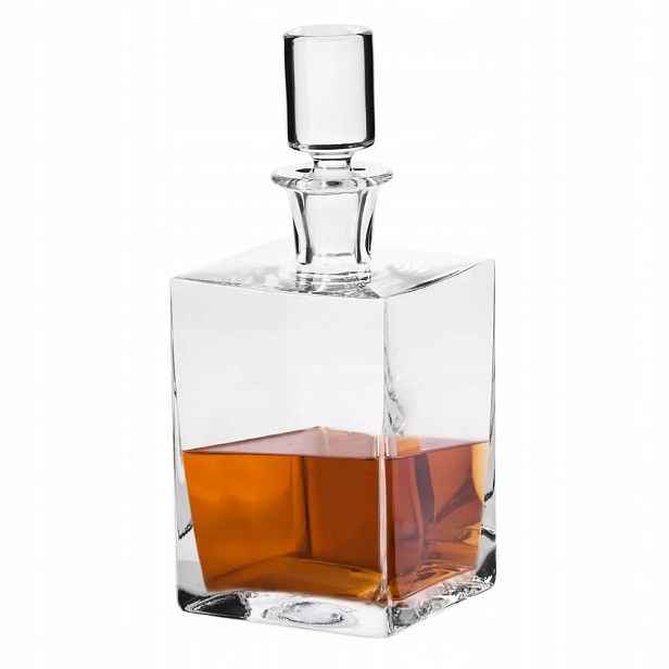 Skleněná karafa s korkem na whisky a koňakovou tinkturu 0,75 ml Krosno Solidní