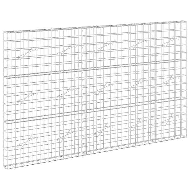 vidaXL Gabion s drátem 5 mm a síťkou 10x10 cm 250x10x150 cm