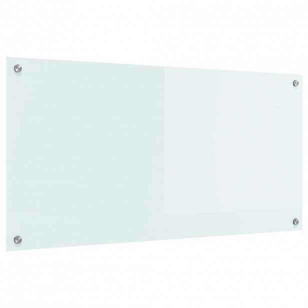 vidaXL Kuchyňský obklad Mléko 100 x 50 cm tvrzené sklo