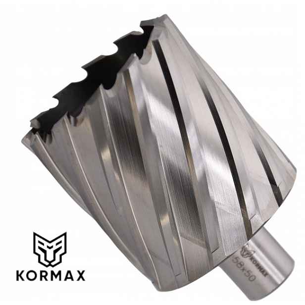 Trepanační fréza 59 mm x 50 mm vrták M2AL 59 x 50 Weldon Kormax