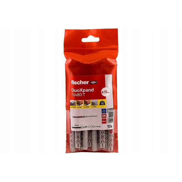 Fischer DuoXpand rámové hmoždinky 10 x 80 T pozinkovaná ocel 10 Ks