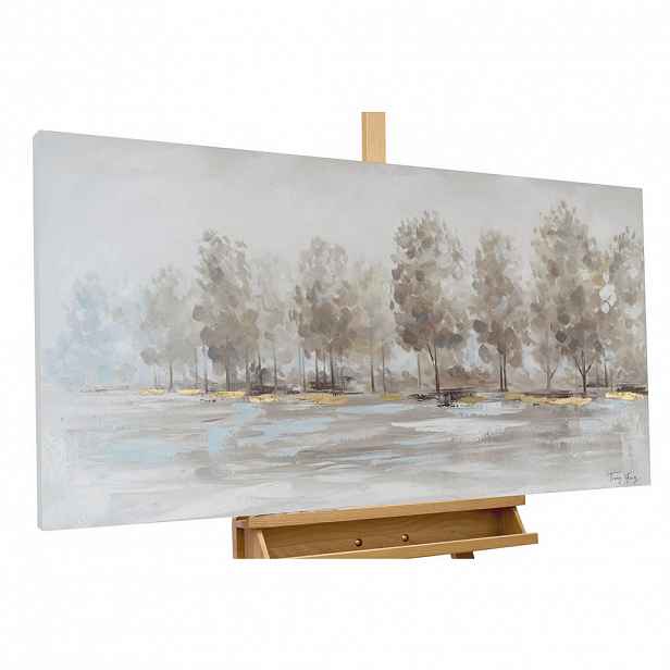 KUNSTLOFT RUČNĚ MALOVANÝ AKRYLOVÝ OBRAZ TAUPE, 120/60 CM