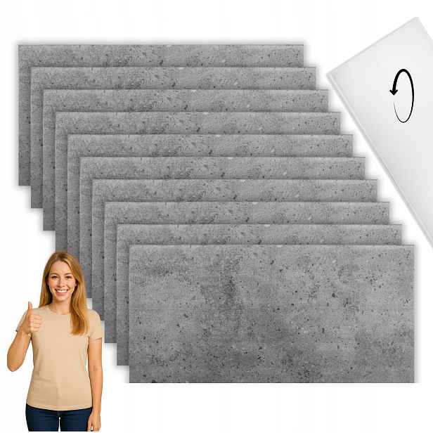 Nástěnný panel Xps 100 cm x 50 cm Imitace Betonu Dekorativního 108XL 10 ks
