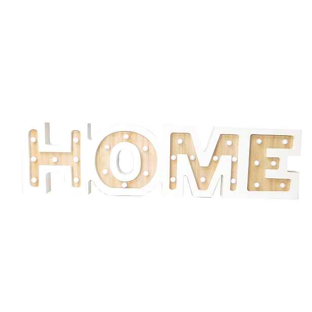 PROHOME - Nápis HOME s LED světlem