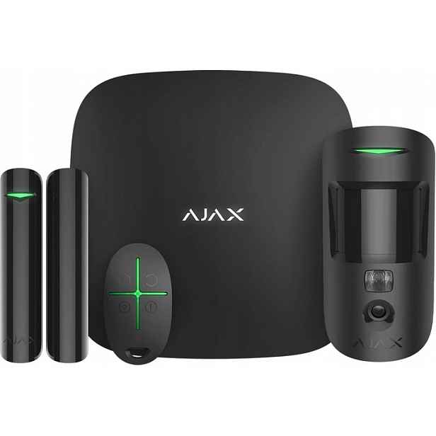 StarterKit Cam černý bezdrátový zabezpečovací systém Ajax 38173.58.BL1