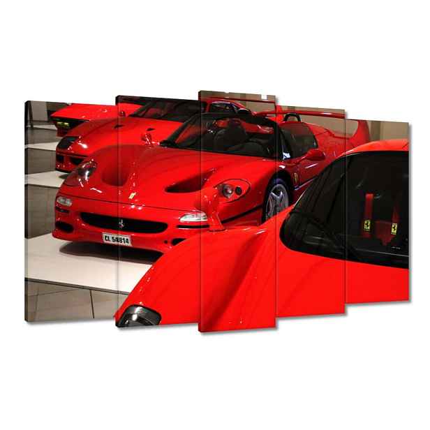 Obrazy 100x60 Červené Ferrari