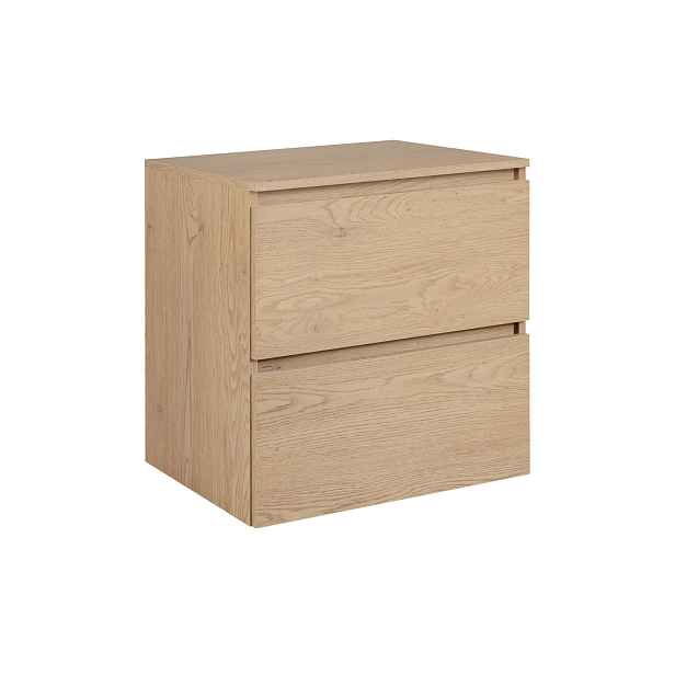 Elvisia Skříňka pod umyvadlo s deskou SIMPLE Light oak D60/1 | 60 cm