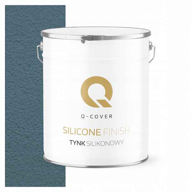 Fasádní Silikonová Omítka Tmavě Modrá F136 7 Kg Granulace 3.0 mm