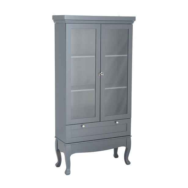 Šedá závěsná vitrína z MDF 85x170,5x35 cm Prato – Ellos Home