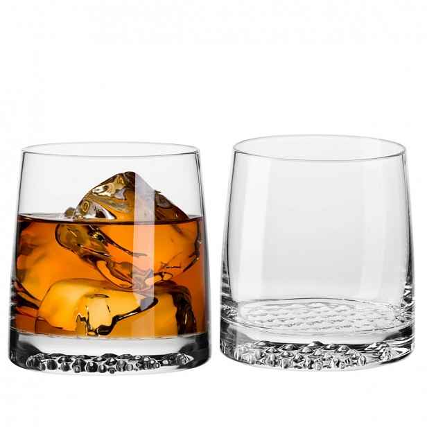 Sklenice na whisky s tlustým dnem Krosno Fjord s prostorem pro láhev 2 ks