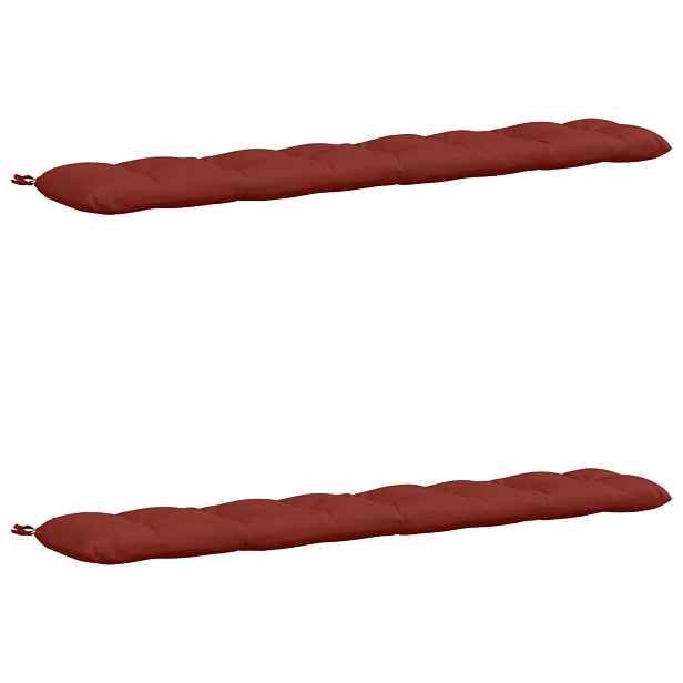 vidaXL Polstry na lavice VIANEN 2 ks 100% polyester Červená