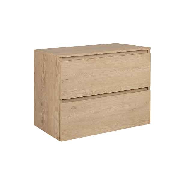Elvisia Skříňka pod umyvadlo s deskou SIMPLE Light oak D80/1 | 80 cm