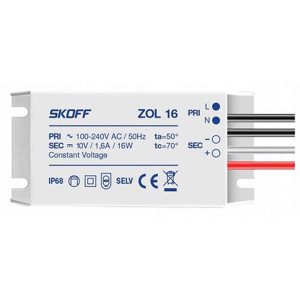 Napájecí Zdroj Pro Svítidla Skoff 10V 16W ZOL16-10