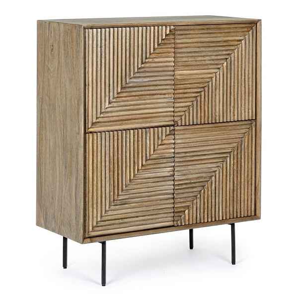 Skříňka z mangového dřeva v přírodní barvě 92x110x40 cm Darsey – Bizzotto