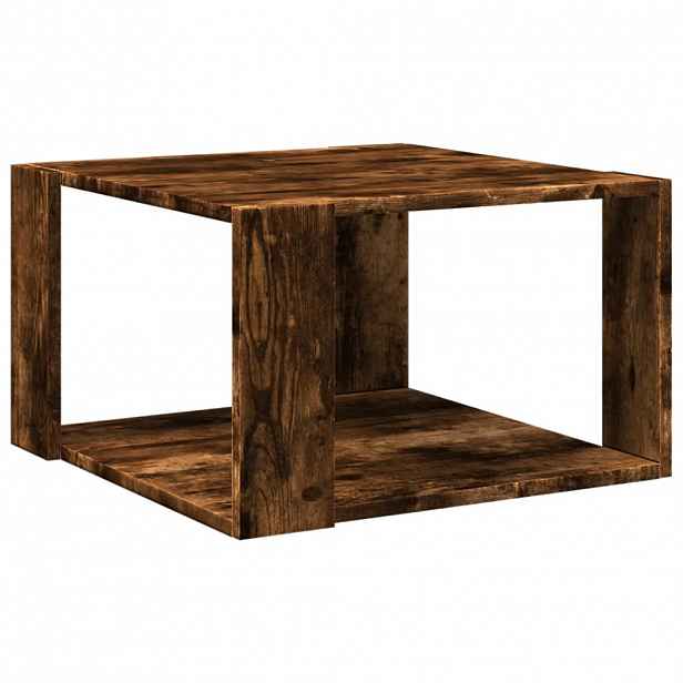 vidaXL Konferenční stolek kouřový dub 51,5x51,5x30 cm kompozitní dřevo