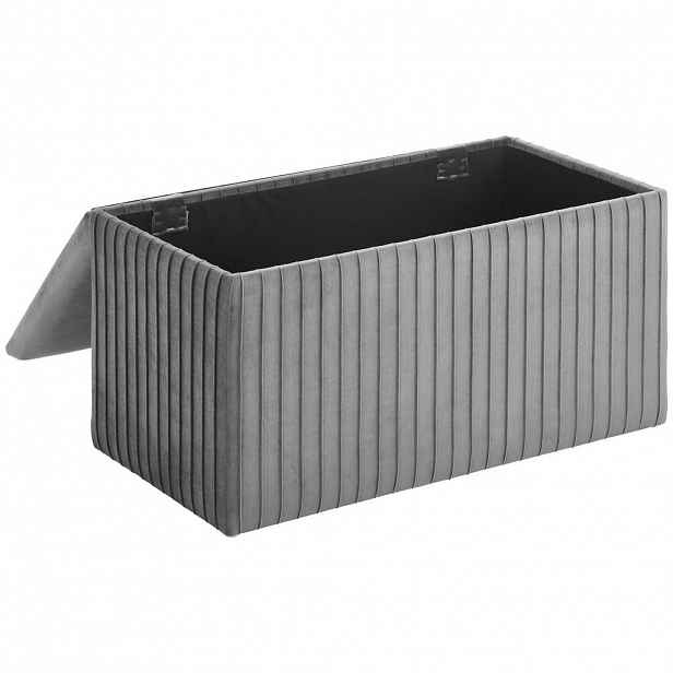 Xora SEDACÍ BOX, dřevo, textil, 75/40/40 cm - Taburety - 000239004502