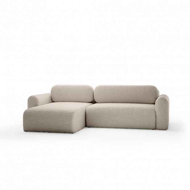 Fedve ROHOVÁ SOFA Thekla s funkcí spaní, Béžová