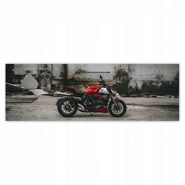 Fototapety 200x66 Červené Ducati Motocykl