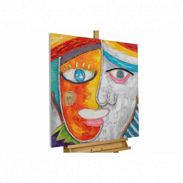 KUNSTLOFT RUČNĚ MALOVANÝ AKRYLOVÝ OBRAZ, 80/80 CM