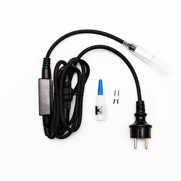 Easy Fix startovací sada AC/DC pro světelné hadice, černý, IP67, 480 W