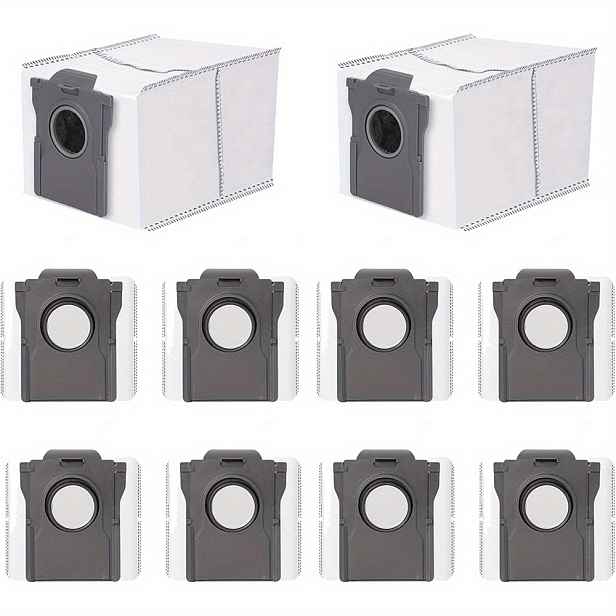 TEMU 10 ks Prachových Sáčků pro Roboty - Kompatibilní s modely S10Pro Ultra, L10s Pro, X30 Ultra, X40 Master, X40 Ultra, X40Pro Ultra, L40 Ultra -
