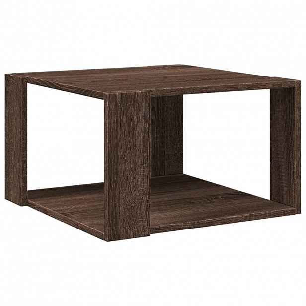 vidaXL Konferenční stolek hnědý dub 51,5x51,5x30 cm kompozitní dřevo