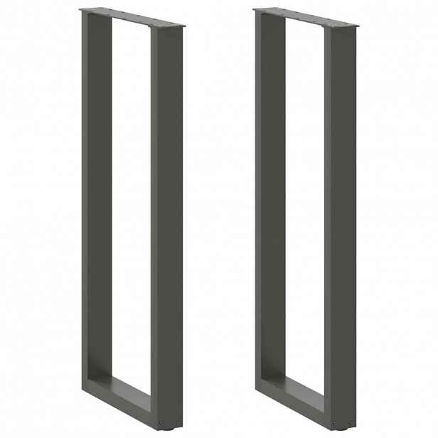 vidaXL Nohy barového stolu ve tvaru U 2 ks antracitové 50 x (110-111) cm ocelové