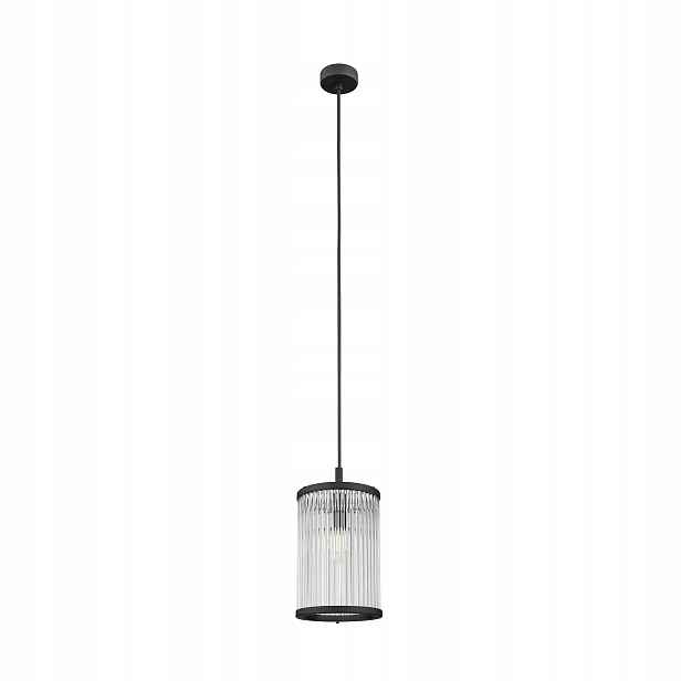 Závěsná lampa Art Deco bodová, černé skleněné tyče nad barový stůl Zuma Line