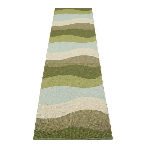 Zelený vnitřní a venkovní běhoun 70x300 cm Urvi Woods – Pappelina
