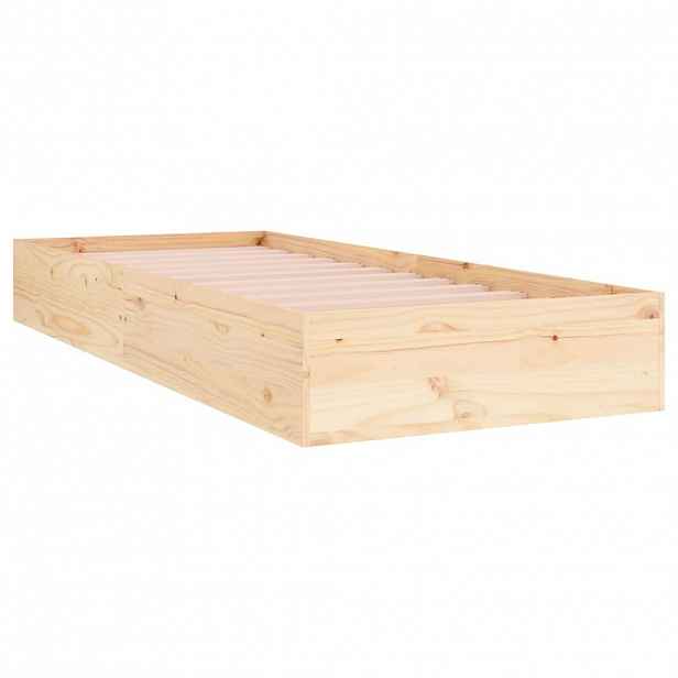 vidaXL Rám postele masivní dřevo 75 x 190 cm Small Single