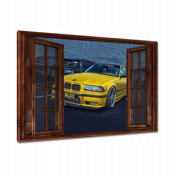 Obrazy 90x60 Zlaté auto Bmw Auto