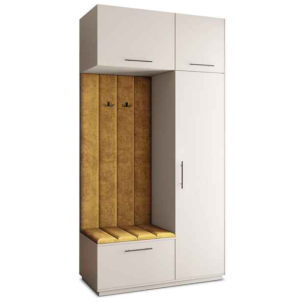 MASSENO MODERNÍ PŘEDSÍŇOVÁ SESTAVA REMA, 120/240/60 cm, kašmírová