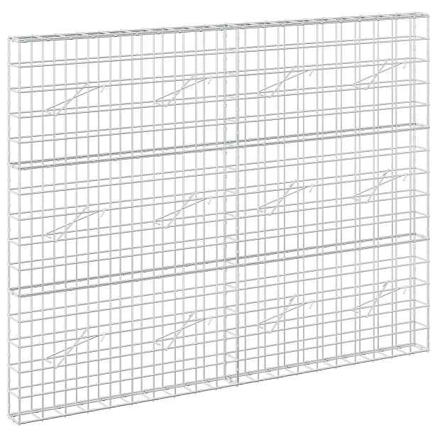 vidaXL Gabion s drátem 5 mm a síťkou 10x10 cm 200x10x150 cm