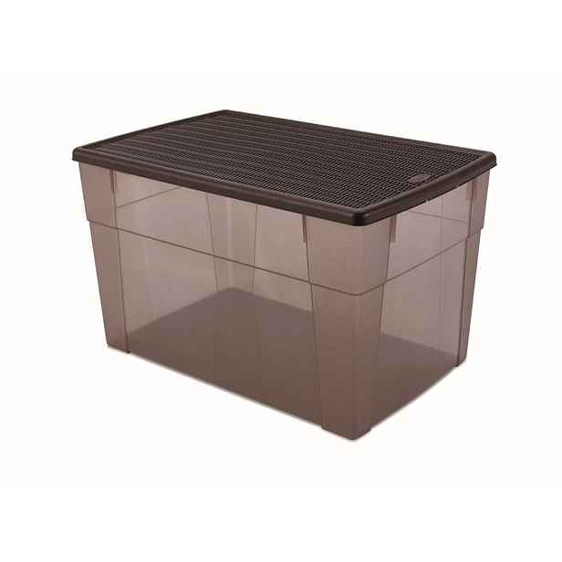 box 62,0l,59x39x35cm hnědý ELEGANCE-XXL high